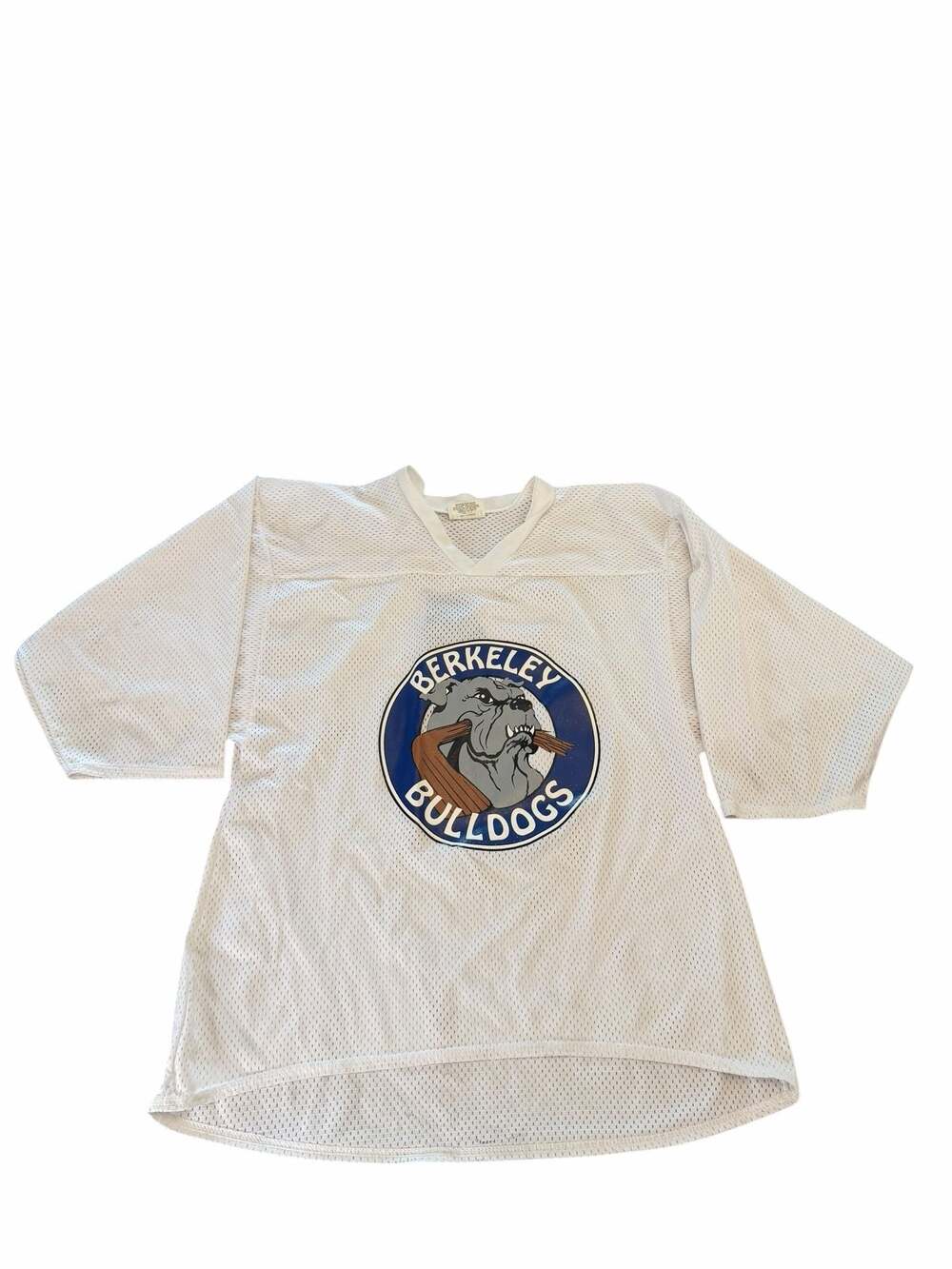 Vintage Berkeley Bulldogs Mesh Football Jersey White Number 4